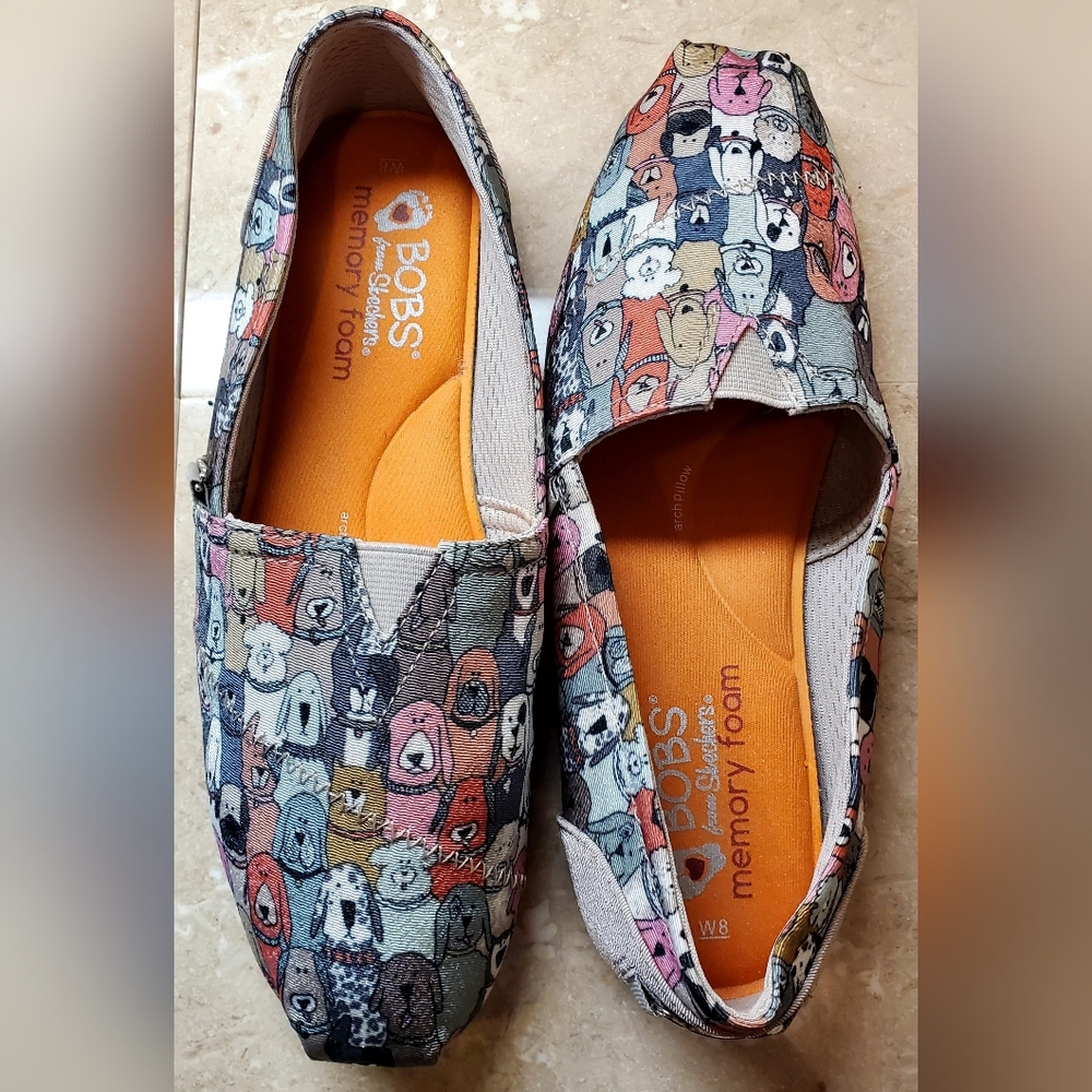 Skechers BOBS Plush Dog Wag Party Slip-on Flats Size 8 - Picture 8 of 10